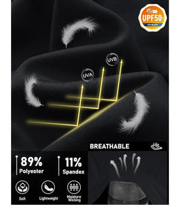 T-shirt décontracté pour homme 2025/2026, col en V uni, manches courtes, coupe classique, en tissu non tissé 100 % coton respirant et à séchage rapide - Product Image 4