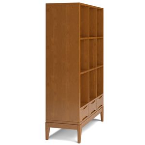 Mobili contenitori Harper in teak marrone a cubo per soggiorno con cassetti - Product Image 3