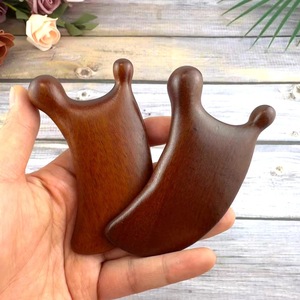 Eco-Friendly Rustic Wooden Gua Sha <b>Face</b> Massager with Solid Acacia Wood Crafts for Muscle Relaxation-New Year Gift - Product Image 1
