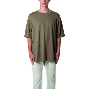 T-shirt unisexe personnalisé 100 % coton, coupe ample et oversize, 280 GSM, coton épais, broderie, grande taille, tissu jersey, design uni et solide - Product Image 1