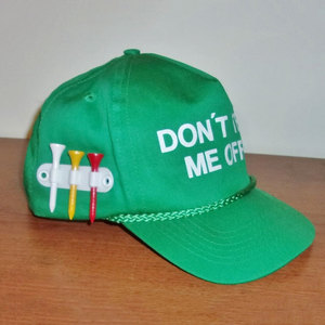 Gorra de golf divertida personalizada con soporte para tee, gorra de golf novedosa con cuerda trenzada, gorra de golf vintage verde de 5 paneles con cierre a presión - Product Image 1