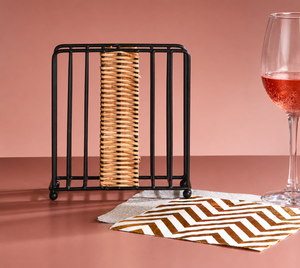 Porte-serviettes moderne en métal pour la maison, la salle à manger, la décoration de table, le restaurant, l'hôtel, le café - Support vertical en fer forgé pour serviettes en papier - Product Image 6