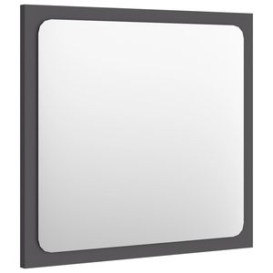 Specchio di medie dimensioni grigio in legno ingegnerizzato e acrilico per bagno - Product Image 3