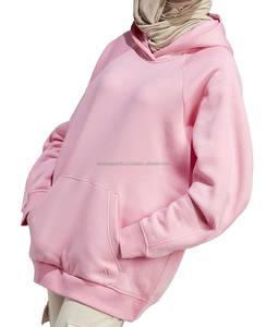 Polo en blanco sudadera para mujer de gran tamaño Casual personalizado liso pulóver mujeres OEM Casual sólido tejido sudaderas con capucha para mujer - Product Image 5