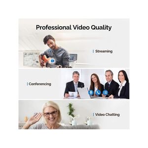 HD 1080P <span class=keywords><strong>PC</strong></span> Webcam Tự Động lấy nét USB Máy Tính Video Máy Ảnh Vòng Ánh Sáng Microphone Chỉnh Ánh Sáng Cho Streaming Hội nghị Truyền Hình Chơi Game - Product Image 2