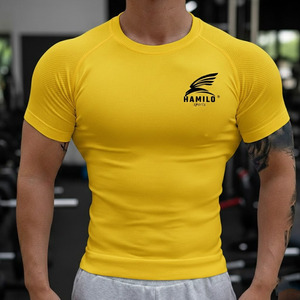 Chemise de compression respirante de haute qualité, design 2024, personnalisez votre propre logo, chemise de compression pour hommes - Product Image 3