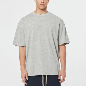 Camiseta Extra Grande para Hombre, Super Gruesa de 220 g/m², Cuello Redondo, Hombros Caídos, Corte Cuadrado, Tejido de Algodón, Transpirable - Product Image 6
