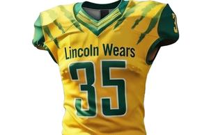 Uniforme de Fútbol Americano Personalizado de Manga Corta, Ligero y Transpirable, de Malla, Talla Grande, Alta Calidad, Color Liso en la Parte Delantera, 100% - Product Image 3