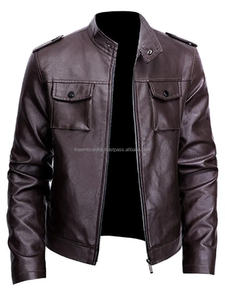 Chaqueta de cuero de moda personalizada para hombre recién llegada ropa de moda nuevo estilo 2024 venta directa de fábrica chaqueta de cuero para hombre - Product Image 6