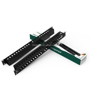 Gestion des câbles, organisateur de câbles réseau en acier laminé à froid 19 pouces 1U, montage en rack, en stock - Product Image 3