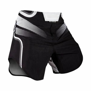 Shorts MMA bleus pour hommes, coupe athlétique, en spandex et polyester, anti-humidité, vêtements de sport sur mesure, shorts d'arts martiaux mixtes, OEM - Product Image 3