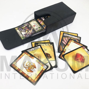 MAKUM INTERNATIONAL Étui à cartes personnalisé en cuir de vachette, étui de poker personnalisé, écologique, lavable, pour jeux de voyage et de fête - Product Image 2