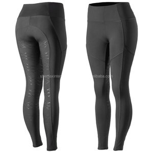 Mallas de equitación personalizadas de alta calidad para mujer Shemax, pantalones ecuestres ecológicos para montar a caballo en todos los colores, rienda de cuero - Product Image 1