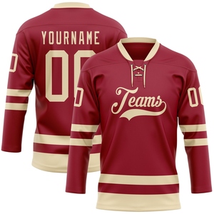 เสื้อฮอกกี้สีขาวทองคุณภาพสูงขายส่งยอดนิยมจากโรงงานโดยตรง - Product Image 4