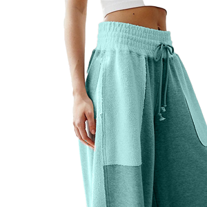 Pantalones Deportivos de Mujer con Parches, Cintura Elástica, Tela de Felpa, Largos, Casuales, con Bolsillos Elásticos, para Todas las Temporadas - Product Image 4
