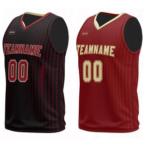 เสื้อบาสเก็ตบอลแบบกลับด้านได้สำหรับเด็กและผู้ใหญ่ พิมพ์ลายชื่อ เบอร์ ทีมโลโก้ ด้วยเทคนิค Hot Pressed ระบายอากาศได้ดี สองด้าน - Product Image 1