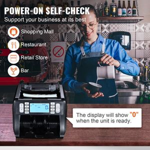 Contabanconote con Rilevamento di Banconote Contraffatte UV MG & IR DD, Funzione Aggiuntiva USD EUR e Capacità di Conteggio Banconote - Product Image 6