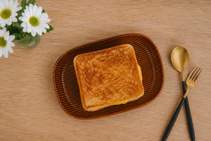 Rustic <b>Ceramic</b> Serving <b>Plate</b> for Breakfast & Snacks Premium Oval <b>Ceramic</b> Snack & Sandwich Serving Platter for Food Presentation - Product Image 4