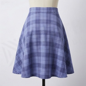 Women A-Line Plaid Mini <b>Skirt</b> Regular Waist Cotton Polyester Woven Casual Style All Seasons - Product Image 2