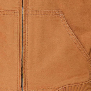 Chaquetas Bomber para Mujer en Color Marrón, Hechas de Lona, Transpirables, con Cierre de Cremallera y Logotipo Personalizado, Chaqueta Bomber Acolchada - Product Image 4