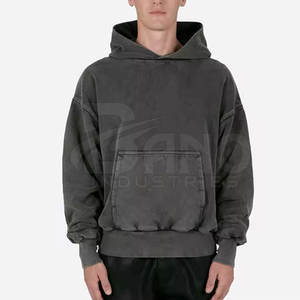 Sudaderas con Capucha de Corte Regular, Lavado Ácido, Color Sólido, con Logotipo Personalizado, Súper Suaves, de Invierno, 100% Algodón, Forro Polar Transpirable, Hechas en Pakistán - Product Image 5