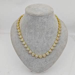Collar con Colgante de Corazón de Moissanita Chapado en Oro de 14K, Corte Brillante, Certificado por Terceros, Unisex, para Hombre y Mujer, Regalo, Estilo Hip Hop, para Fiestas - Product Image 3