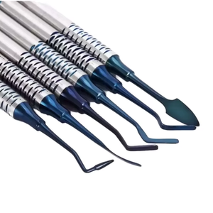 Juego de Instrumentos Dentales Premium de Titanio Azul para Restauraciones, Kit de Escultura de Acero Inoxidable Antiadherente - Product Image 4