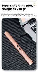 Dericsson Electronic Hot Selling Type C Electric Lighter with Custom Logo <b>Candle</b> Rechargeable Smoking Lighters - Product Image 4