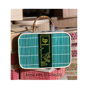 Cesta de Regalo de Bambú, Tejido de Bambú Natural Duradero para Empaque de Regalos Premium, Presentación Minorista, Producida en Vietnam - Product Image 1