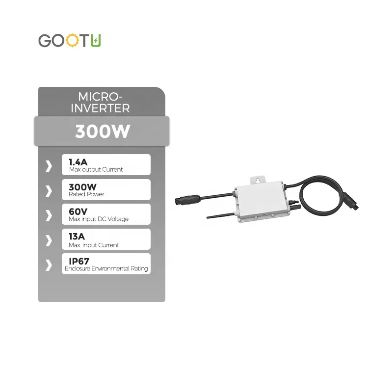 Do laço da grade do monitor 300W de Daye SUN300G3-EU-230 Smart Wifi micro inversor para o painel solar