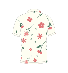 เสื้อโปโลลายดอกไม้แบบมินิมอล ระบายอากาศได้ดี น้ำหนักเบา เหมาะสำหรับทีมกอล์ฟ แขนสั้น พิมพ์ลายแบบซับลิเมชั่น เสื้อผ้าลำลองสำหรับออกกำลังกาย - Product Image 3