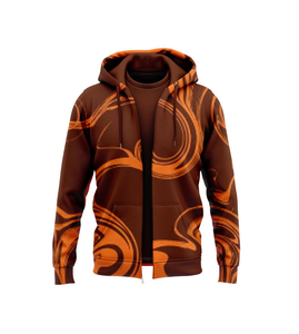 Nueva Sudadera con Capucha Personalizada para Hombre, Estilo Vintage, Sublimada, con Cierre Completo, Impresión Personalizada, Cremallera de Alta Calidad, Colores Personalizables - Product Image 5