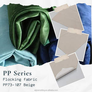 Tela de Flocado Pigpell con Reverso Tejido de Rayón, 54 Pulgadas, 70Y, para Embalaje de Joyería, PP73-107, Beige - Product Image 2