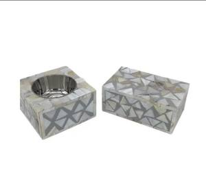 Quemador de incienso árabe indio con incrustaciones de hueso y nácar, para incienso de madera de agar, sándalo y anís estrellado, para uso religioso Mubkhara Bakhaur - Product Image 2