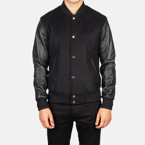 Veste universitaire en laine pour homme, idéale pour l'extérieur et un usage décontracté, comme une veste de baseball universitaire pour homme avec broderies techniques. - Product Image 2
