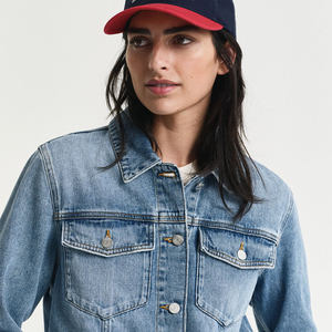 High Demand Mid Blue Unlined Short Length Denim Jacket for Women Regular Fit Comfortable All Seasons Cotton Filled Breathable - Product Image 3