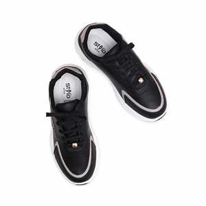 Negro Mujer Casual Sneaker AT7327 Fitness Zapatos para caminar - Product Image 1