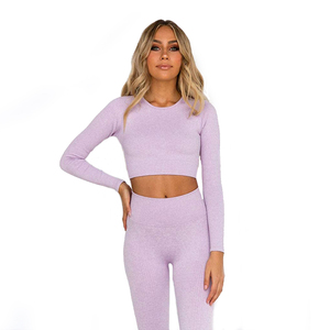 Conjunto de Yoga al por Mayor, Nuevo Diseño, de Alta Calidad, Secado Rápido y Transpirable para Mujer - Product Image 1
