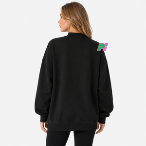 Sudadera de cuello alto para mujer con letras de ALABAMA en aplique, mapa del estado, forro polar grueso, estilo oversize. - Product Image 3