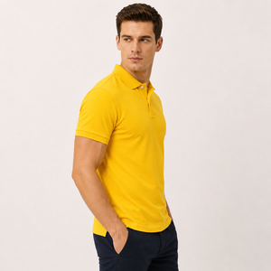 Polo de hombre de alta calidad con cuello clásico, mangas cortas y ajuste cómodo, ideal para el estilo de vida diario moderno OEM. - Product Image 4