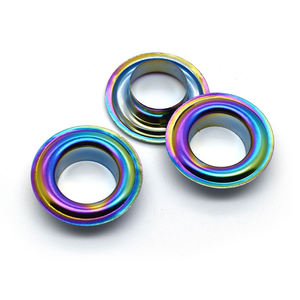 OEM 2026 Ojales Redondos de Metal de Hierro de Alta Calidad, Duraderos, Color Arcoíris, Sin Níquel, para Bolsos y Prendas - Product Image 3