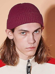Unisex Ribbed <b>Beanie</b> Hat Wool Blend Wholesale Custom Design Unisex Stripes Knit Cuffed <b>Beanies</b> Outdoor Sports Ear Protection - Product Image 3