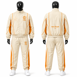 Chaqueta y Pantalones Deportivos Cortavientos Reflectantes para Hombre al por Mayor, Traje Cortavientos Personalizado de Alta Calidad y Ligero - Product Image 1