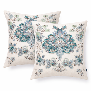 Decorative <b>Throw</b> <b>Pillow</b> Cover Soft Cotton Embroidered Cushion Cover, Couch Sofa Living Room <b>Pillow</b> Case 18 X 18’ - Product Image 6