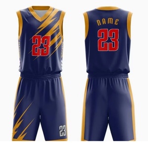 Camiseta de Baloncesto Bordada, Uniforme Cosido Personalizable con Logotipo, Conjunto de Pantalones Cortos Elásticos Ajustados - Product Image 1