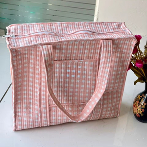 Bolso tote acolchado de algodón, hecho a mano en India, bolso de compras de algodón para mujer, bolso de hombro, producto al por mayor. - Product Image 1