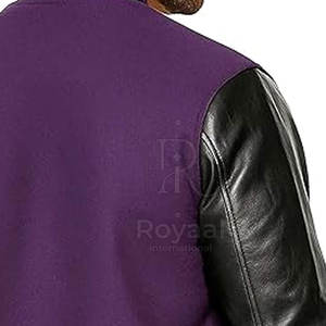 แจ็คเก็ตเลตเตอร์แมนฤดูหนาวคุณภาพดี ดีไซน์ล่าสุด ผลิตในปากีสถาน แขนหนัง สำหรับผู้ชาย - Product Image 4