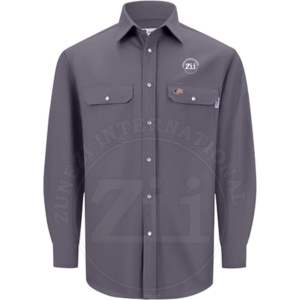 Camiseta de Trabajo Ignífuga FRC para Hombre, 7.5OZ NFPA2112/2, Protección Contra Vapores, Manga Larga, con Respirador - Product Image 5