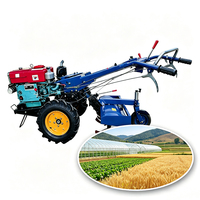 Motoculteur agricole chinois avec charrue à disques, motoculteur à 2 roues, motoculteur de ferme, mini-tracteur manuel
