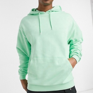 เสื้อฮู้ดดี้ผู้ชายแบบโอเวอร์ไซส์ ผ้าฝ้าย 80% โพลีเอสเตอร์ 20% สไตล์สตรีทแวร์  แบบเรียบ  รับสั่งทำ - Product Image 1